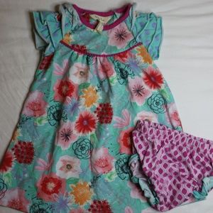 Matilda Jane Floral Dress + Diaper Cover